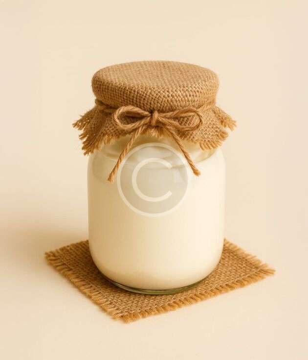 Rustic bottled milk
