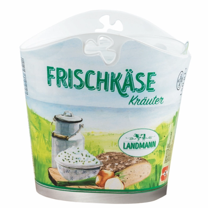Frischkäse-Fass in Kräuter-Variante im 150 Gramm Becher